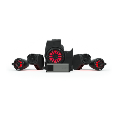 Rockford Fosgate 19+ Polaris RZR Pro XP/ Pro R/ Turbo R Stage 4 מערכת שמע עם פיקוד נסיעה