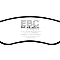 EBC 07-11 Ford Explorer Sport Trac 4.0 Greenstuff רפידות בלם אחוריות