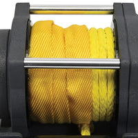 Superwinch 2500 LBS 12V DC 3/16in x 40ft חבל סינטטי Terra 2500SR כננת - קמט אפור