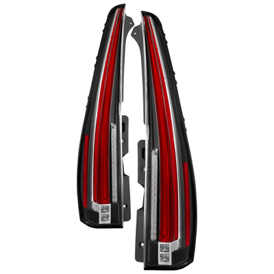 xTune 07-14 Cadillac Escalade Black LED 2in1 אורות אחוריים - ALT-JH-CAESC07-2IN1LED-BK