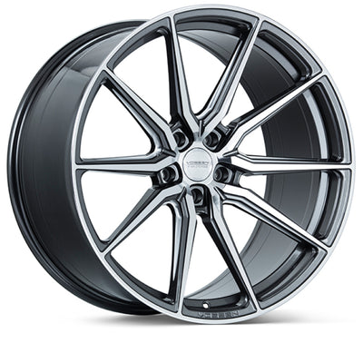Vossen HF-3 19x8.5 / 5x112 / ET30 / Flat Face / 66.5 - גלגל מלוטש גרפיט מבריק