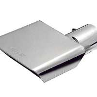 גיבסון מלבן ספורט קצה - ימני - 6x2.75 אינץ' OD/2in inlet/9.5in אורך - אל חלד