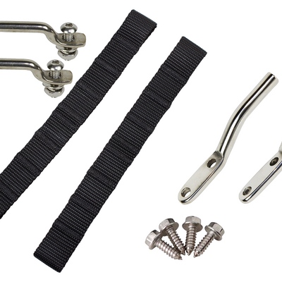 קנטרול 76-95 Jeep CJ/YJ ערכת רצועת דלת נירוסטה מלוטשת