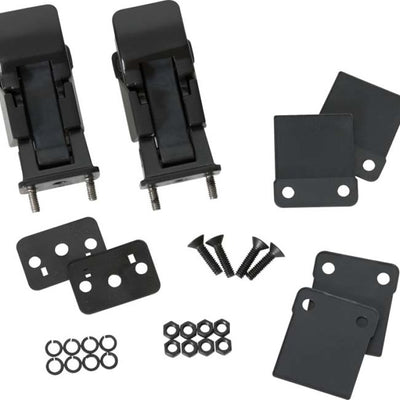 Kentrol 42-95 Jeep CJ/Wrangler YJ Hood Catch Pair TJ Style - מעיל פודרה שחור