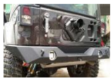 JK Wrangler Poison Spider Rear bumper Long Version (Steel)