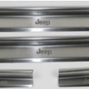 Stainless steel door sill plate for 4 doors