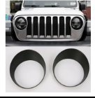 JL Wrangler Headlights Cover 
Color: Red Black