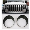 JL Wrangler Headlights Cover 
Color: Red Black