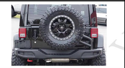 10th Anniversary rear bumper with spare tire carrier