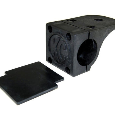 KC HiLiTES תושבת צינור אוניברסלי להרכבה קלה / 1.25 אינץ'. עד 1.5 אינץ'. בר (רווק)