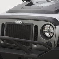 AVS 07-18 Jeep Wrangler Unlimited Ventvisor & Aeroskin Deflector Combo Kit - שחור מט