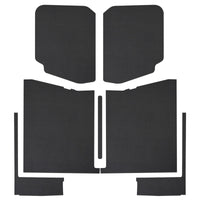 DEI 20-22 Jeep Gladiator JT 4-Dor Mat Boom Mat Kit Complete Headliner - 7 חלקים - מראה עור שחור