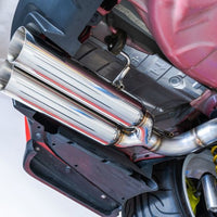 הערה 2015+ סובארו WRX/STI VA Boso Edition אגזוז סרן אחורי עם קצה קיר יחיד מנירוסטה