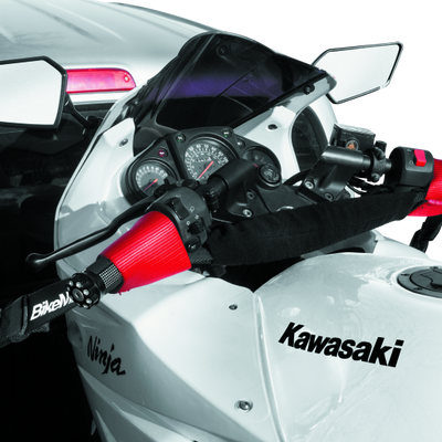 BikeMaster Bar Harness Tiedown Assist - שחור/אדום