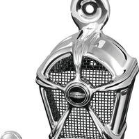 Kuryakyn Mach 2 כיסוי קרן כרום עם רשת שחורה