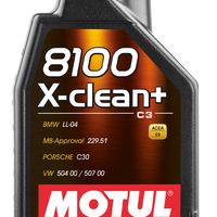 מוטול 1L שמן מנוע סינטטי 8100 5W30 X-CLEAN - LL04- MB 229.51- 504.00-507.00