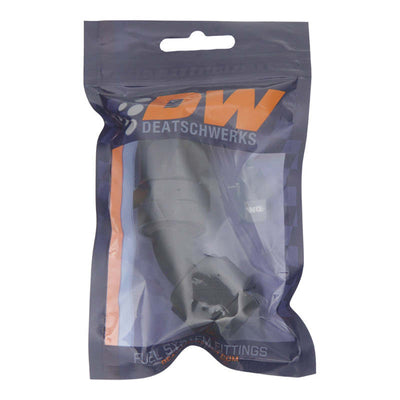 DeatschWerks 10AN נקבה מסתובב 45 מעלות קצה צינור CPE - אנודייז שחור מט