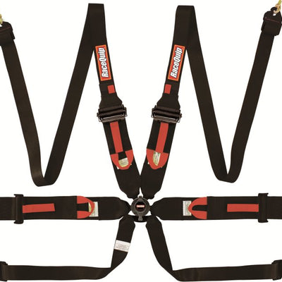 RaceQuip שחור FIA CAMLOCK 6pt Pull Up Lap FHR