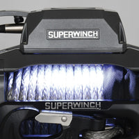 Superwinch 12000 LBS 12V DC 3/8in x 80ft חבל סינטטי SX 12000SR כננת - גרפיט