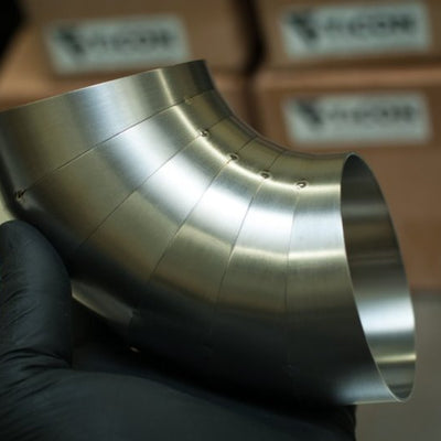 טיקון תעשיות 2.0 אינץ' 7.5 מעלות 1D/2 אינץ' CLR רדיוס הדוק 1 מ"מ חיתוכי פאי טיטניום קיר - 6pk