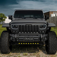 ORACLE Lighting 2019+ Jeep Wrangler JL Skid Plate עם פולטי לד משולבים - צהוב ראה אחריות