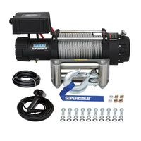 Superwinch 15000 LBS 12V DC 7/16in x 82ft Wire Wire Tiger Shark 11500 Winch