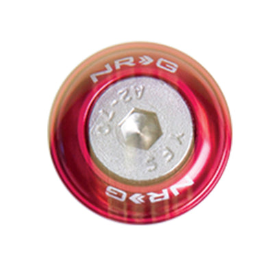 ערכת כביסה של פגוש NRG עם מסמרות למתכת (אדום) - סט של 10