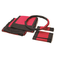 השתוללות 1987-1995 ג'יפ רנגלר(YJ) כיסויי מושבים משולבים - שחור/אדום