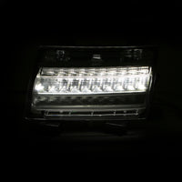 ANZO 18-19 Jeep Wrangler JL LED Chrome Clear עם אות רציף