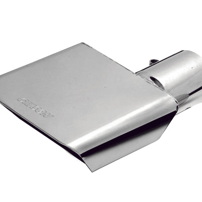 קצה גיבסון מלבן ספורט - ימני - 6x2.75 אינץ' OD/2.5 אינץ' כניסת/אורך 6 אינץ' - אל חלד