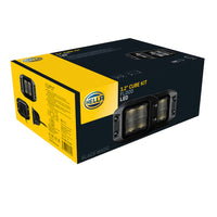 Hella Universal Black Magic 3.2 אינץ' ערכת קוביות LED - קרן הצפה (מותקן סומק)