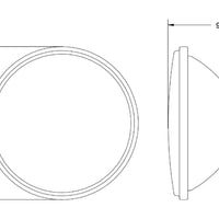 Hella אוניברסלי הלוגן זכוכית שקופה פנס מובנה 146 מ