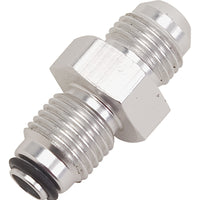 ראסל ביצועים -6 AN (זכר עד 11/16in-18 אטם O-ring) מתאם הגה כוח. שקוף אנודייז