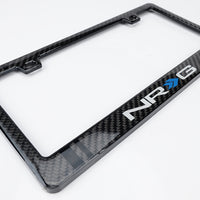 מסגרת לוחית רישוי NRG Carbon/Fiber Poly Dip Finish רטוב עם לוגו NRG