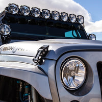 KC HiLiTES 07-18 ג'יפ JK (לא עבור רוביקון/סהרה) 7 אינץ'. Gravity LED DOT פנס (מערכת חבילה זוגית)