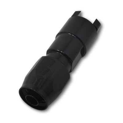 Russell Performance 3/8in SAE Quick Disc Female to -6 צינור שחור קצה צינור ישר