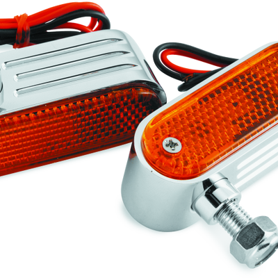 BikeMaster Marker/Side Lights 5/16in Mount Dual Bulb Amber