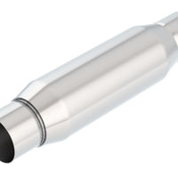 Borla Crate Muffler Resonator Option 2.25 אינץ' מרכז/מרכז 3.5 אינץ' עגול x 10 אינץ'