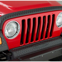 Bushwacker 97-06 Jeep Wrangler Trail Armor Hood Stone Guard ו-2 פינות קדמיות - שחור