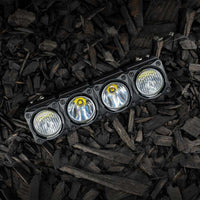 KC HiLiTES FLEX ERA LED Light Bar Bezel Kit עבור 10 אינץ'. פלחים - שחור מבריק