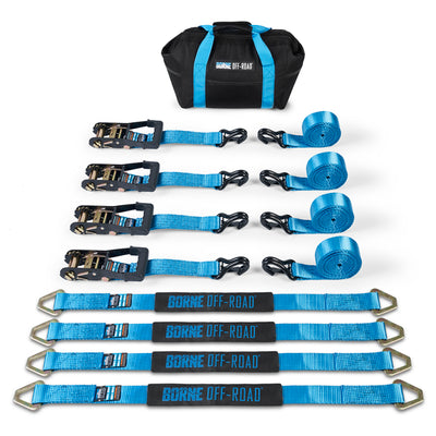 ערכת קשירה לרכב שטח מובל (4 חבילות) כחול