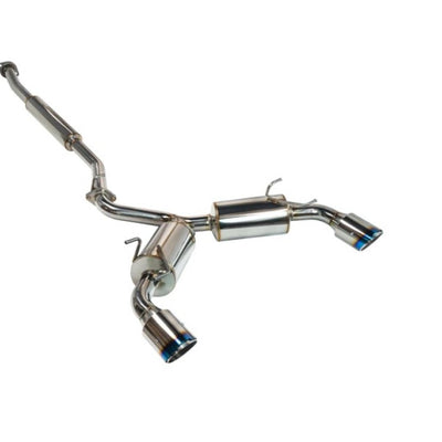 הערה אגזוז Elite Spec CatBack, טויוטה GR86 / סובארו BRZ 2022+, כיסוי קצה אל חלד שרוף