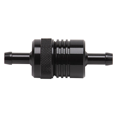 מסנן דלק של ראסל פרפורמנס בלאק סטריט (3 אינץ' אורך 1-1/8 אינץ' קוטר 5/16 אינץ' כניסה/יציאה)