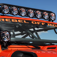 KC HiLiTES אוניברסלי 50 אינץ'. Pro6 Gravity LED 8-Light 160w Combo Beam Light Bar (ללא התקנה)