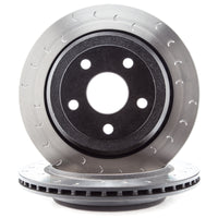 Alcon 2007+ Jeep JK-JL 330x22mm רוטורים 4-בוכנות קליפרים אדומים ערכת בלם אחורי (כולל קווי בלם)