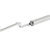 Borla 12-16 ג'יפ רנגלר V6 4WD Dirt Sport Cat-Back 2.5 אינץ' יחיד מרובע מגולגל זווית חיתוך אחורי