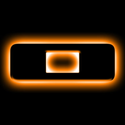 ORACLE Lighting אוניברסלי מואר LED תגי אותיות - גימור משטח Blk מט - O ראה אחריות