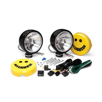 KC HiLiTES Daylighter 6 אינץ'. Halogen Light 100w Spread Beam (Pir Pack System) - שחור SS