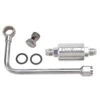 Edelbrock 3/8In קו דלק קשיח עם -6 אגוז B ומסנן מלוטש