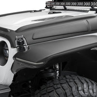 Bushwacker 07-18 Jeep Wrangler JK/JKU Trail Armor Hood Armor (סט 3 יחידות) - טקסטיל שחור